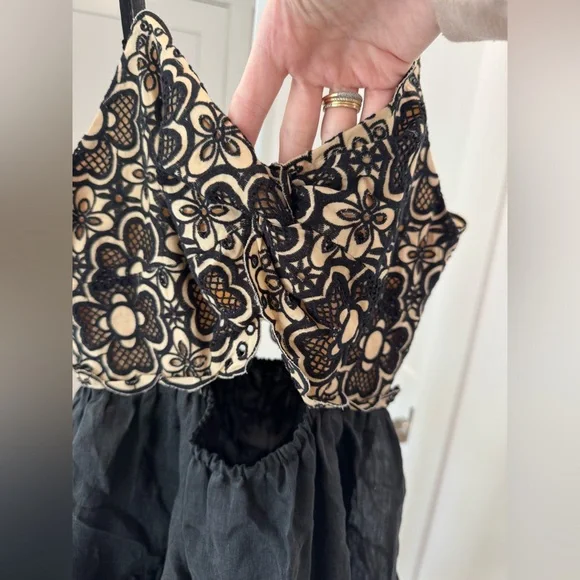 NWT Sandro Mathildana Eyelet Cutout Dress size FR 40 / US 8 - Picture 5 of 11